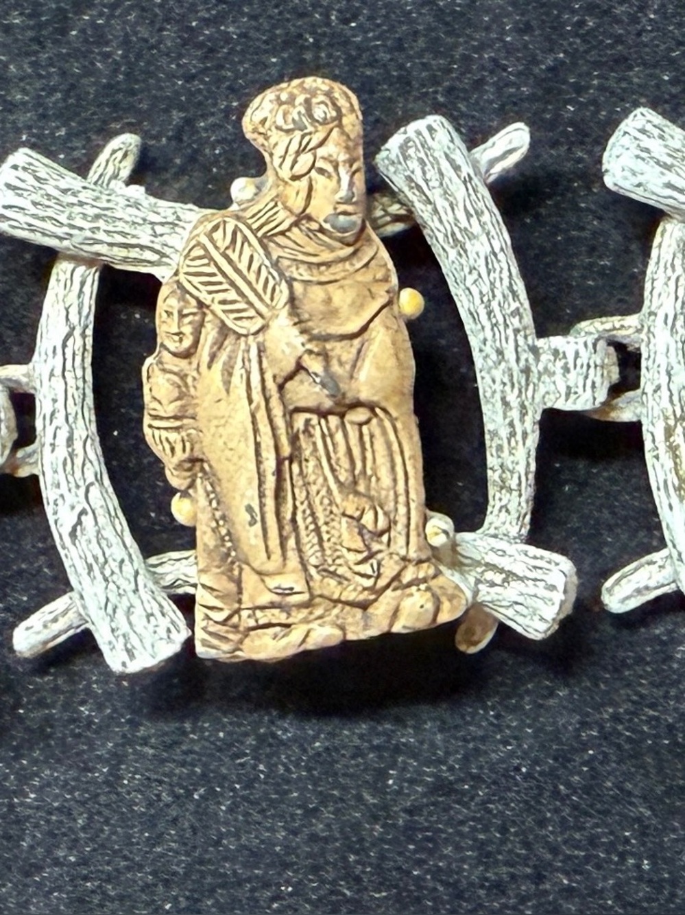 Colco “Gods of Fortune” Two-Tone Metal Bracelet